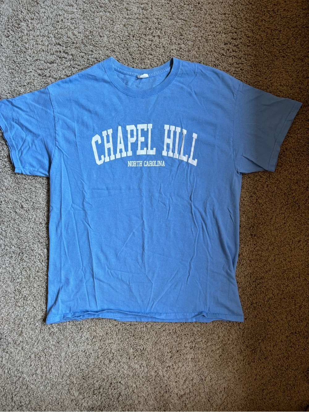 Gildan Light Blue Chapel Hill North Carolina Graphic Tee